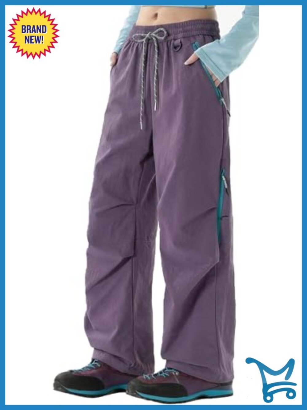 Waterproof Quick-Dry Cargo Pants Women Lightweight Outdoor Hiking
